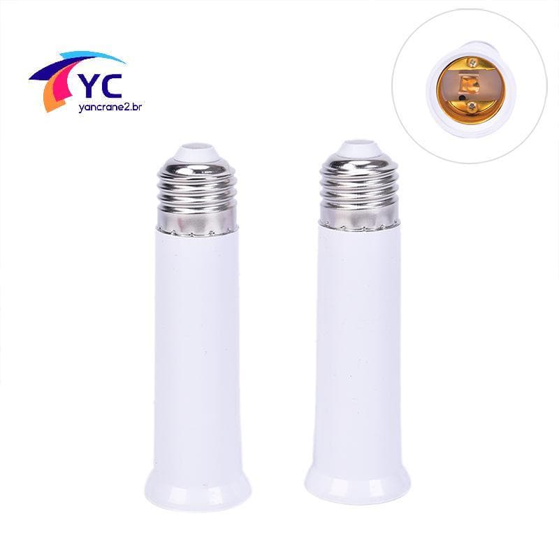 YCBR E27 A E27 Alongar Conversor De Base De Lâmpada LED Extensor Luz Soquete .