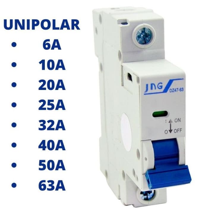 Disjunto Unipolar de 6A a 63A JNG