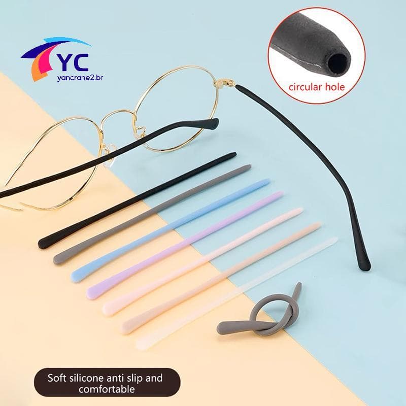 YCBR Silicone Óculos Capa De Pé Antiderrapante Macia De Sol Acessórios Miopia Quadro Perna Esportes Templo Dicas .