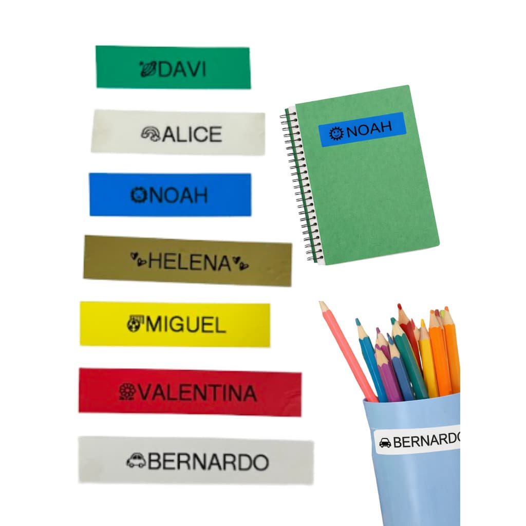 Kit 100 Etiquetas Escolares Personalizadas Com Nome