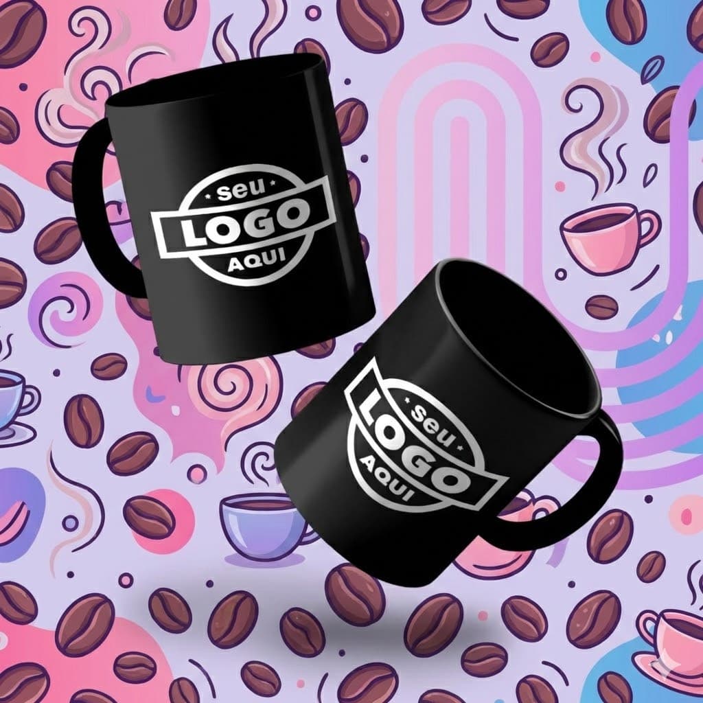 Caneca Personalizada Preta Exclusiva Presente Criativo e Perfeito para Todas as Ocasiões