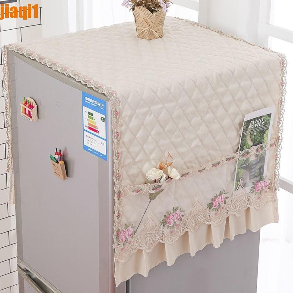 Capas Contra Poeira Para Geladeira JIAQI1 , Lavagem De Bolsos De Renda De 55 * 140 Cm | , Pano De Pó Lavadora Elegante