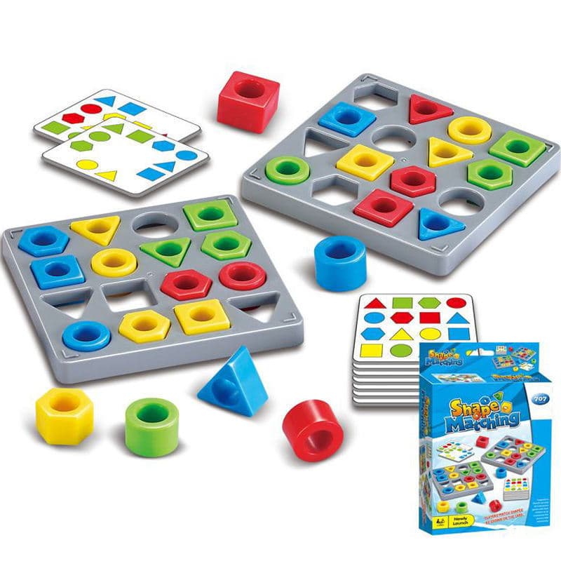 Jogo De Encaixe Educativo Shape Matching Formas Geométricas Infantil