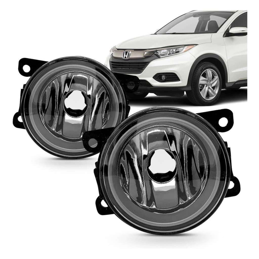 Farol Milha Auxiliar Hrv 2019 2020 2021 Vidro Aro Prata