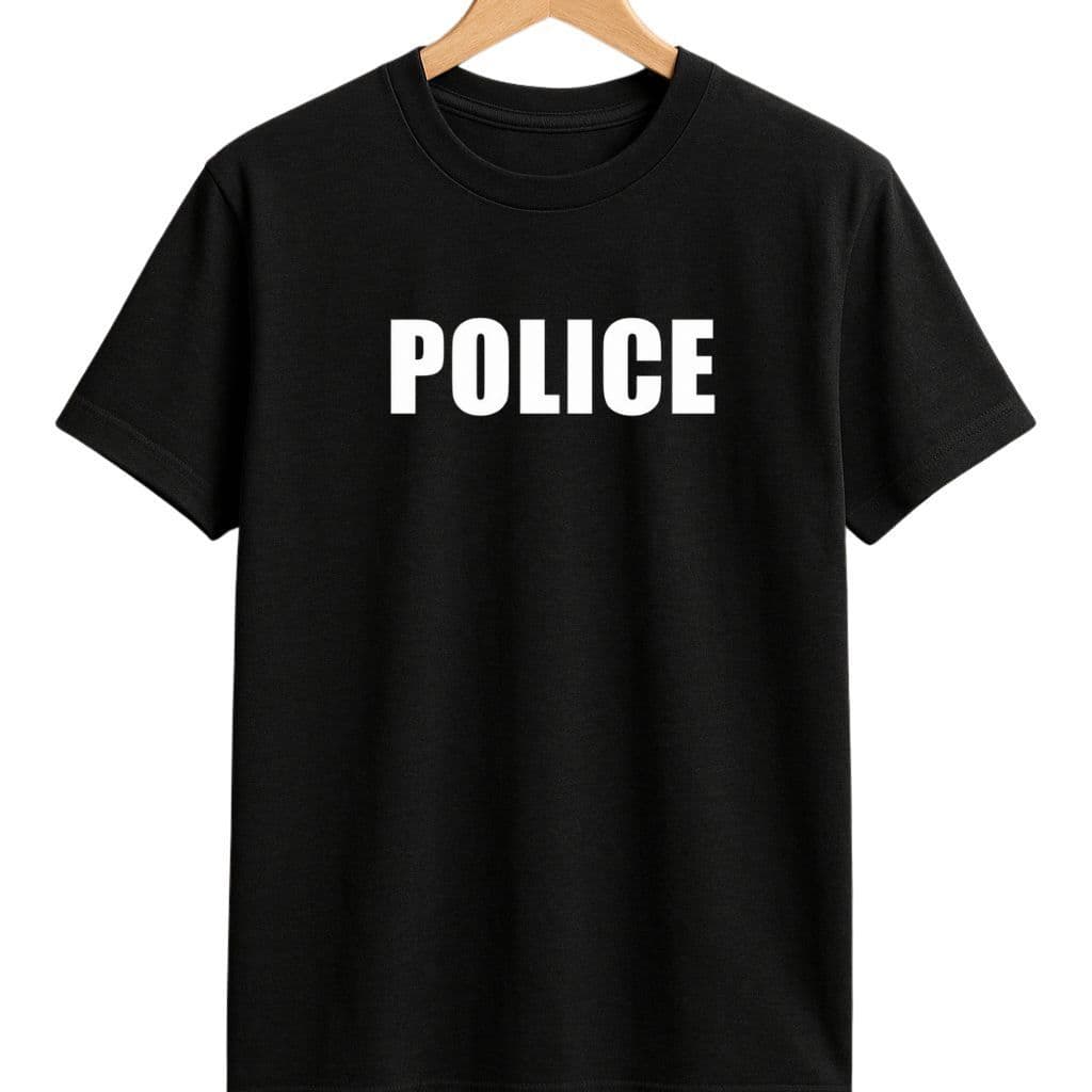 Camiseta Police Fantasia Unissex Carnaval