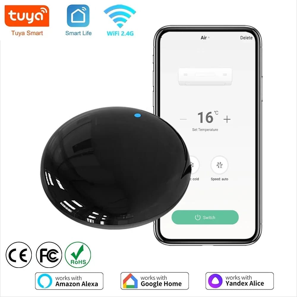 Mini Controle Remoto Universal Tuya WiFi Smart Alexa Google