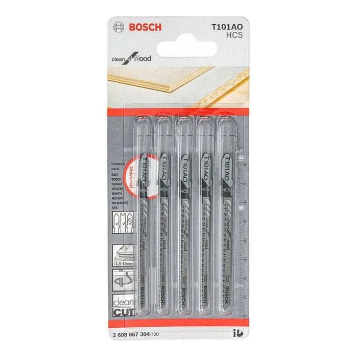Lamina Serra Tico Tico T-101 5 Pcs Clean For Wood Bosch
