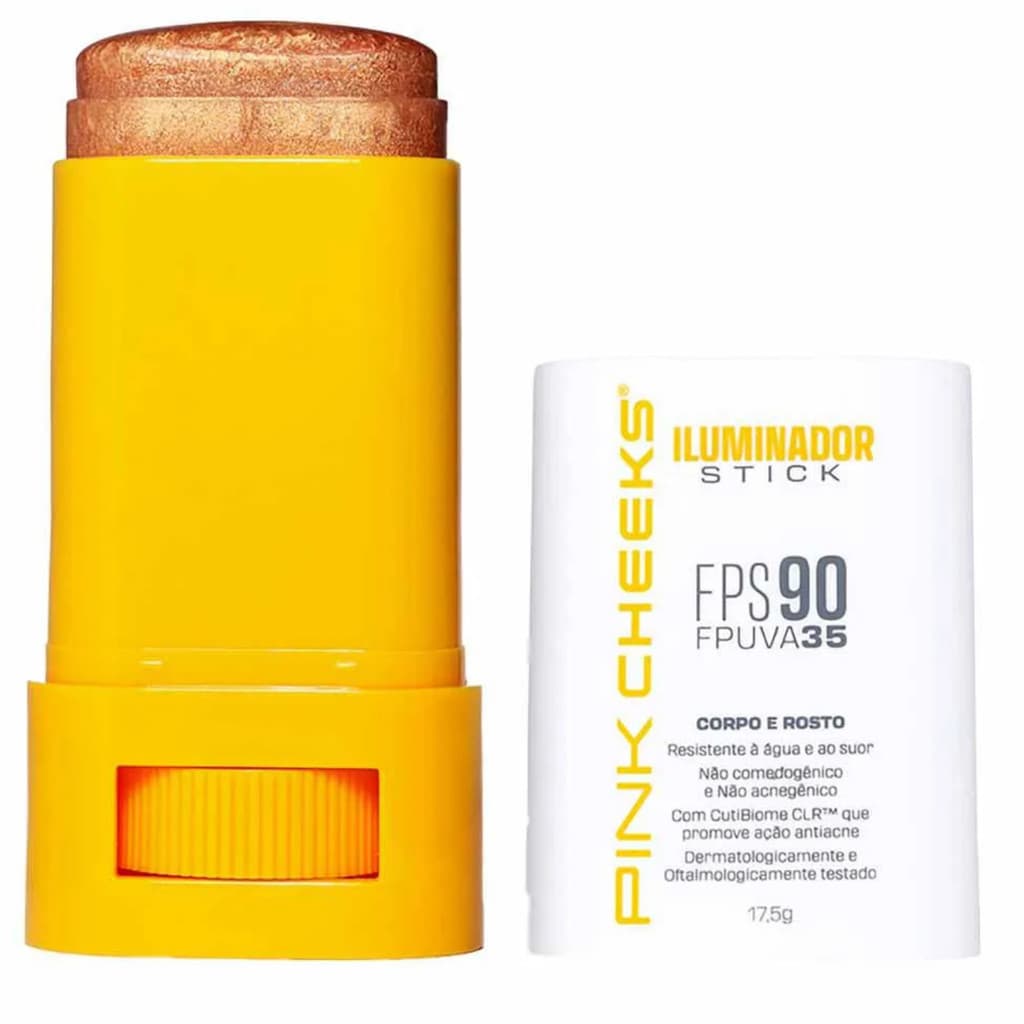 Iluminador Corporal e Facial Resistente à Água e Suor FPS 90 Gold - PINK CHEEKS