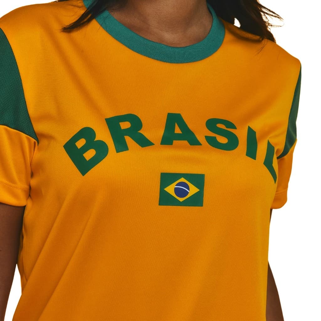 Camisa do Brasil Feminina Dengo Copa Do Mundo 2026 Braziline