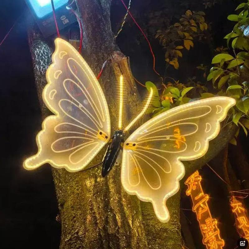 Borboleta de LED Iluminação Decoração de Ambientes Luz Asas de Borboleta Jardim Casamento Festas