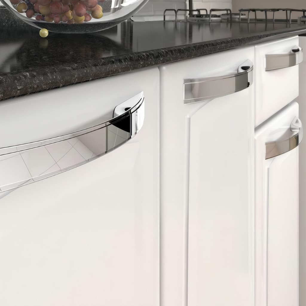 Balcão de Cozinha Itatiaia Amplo Espaço Interno Aço 3 Portas 1 Gaveta Com Tampo Rose Branco Neve