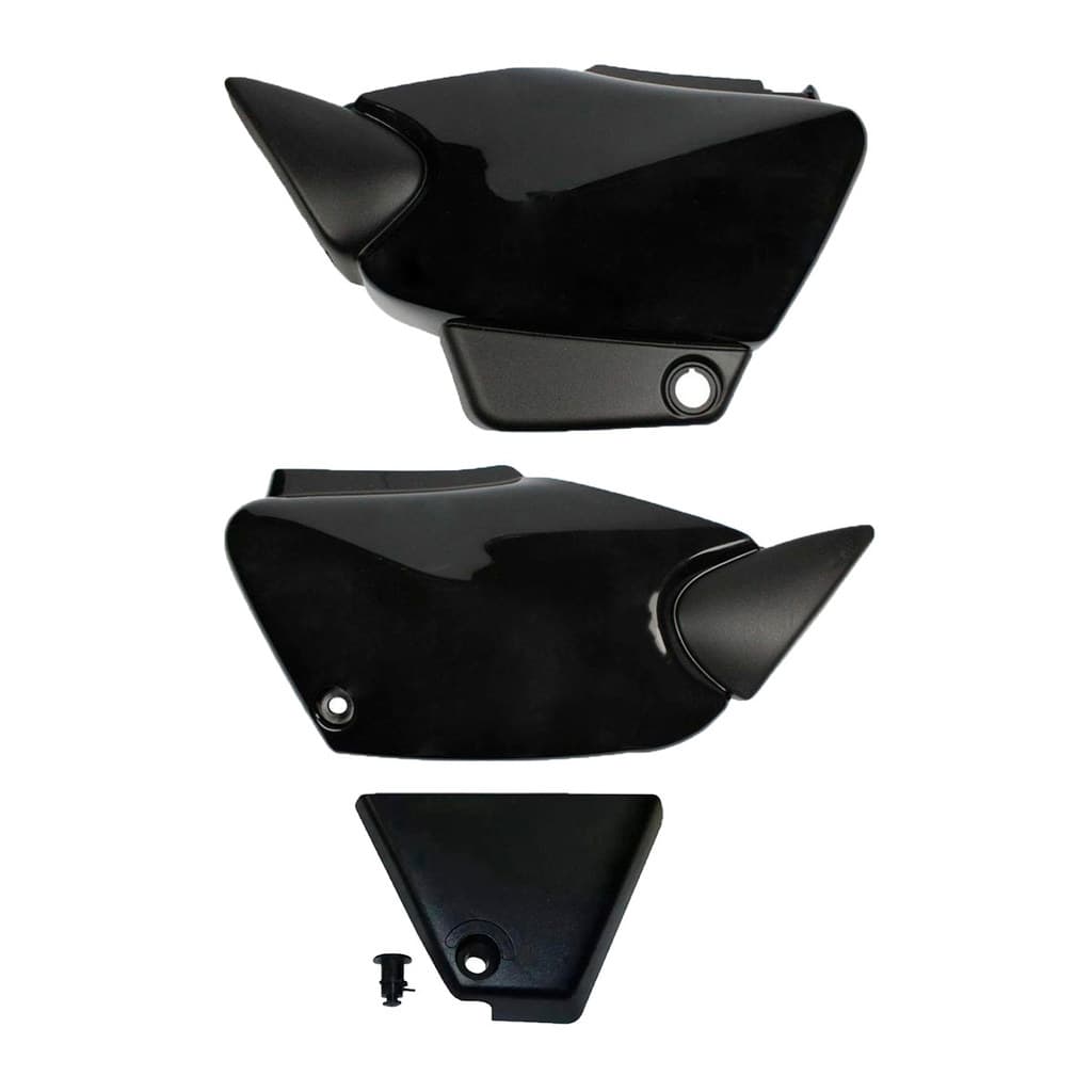 TAMPA LATERAL INFERIOR E FERRAMENTA PRETO CG125 TITAN 125 / FAN 125 - 2000 A 2008