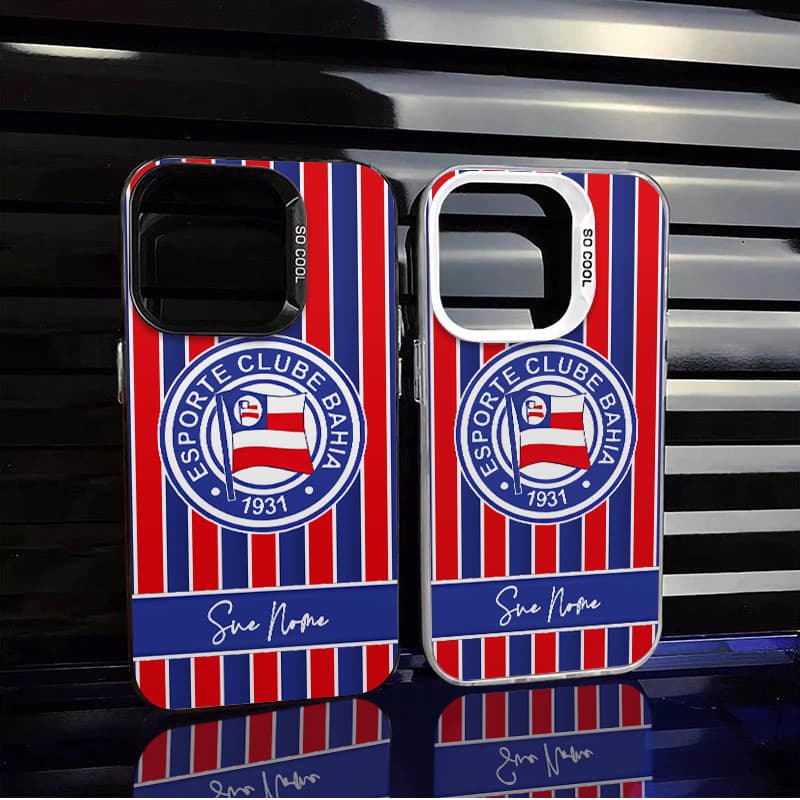 Capinha de celular Personalizado Crachá Bahia futebol Para iPhone 11 normal 16 15 17 14 12 pro max 15 Plus 13 Pro Capa