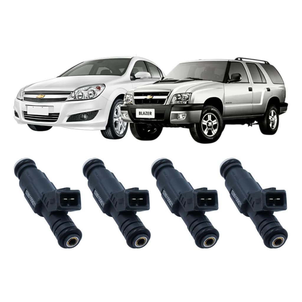 Kit 4 Bico Injetor Vectra 2.2 Mpfi 1998 A 2002 0280155821 0
