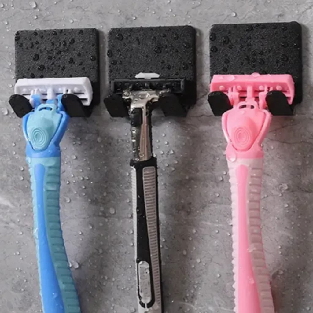 Suporte Para Parelho De Barbear Lamina Gillette Gilete Prestobarba Fita 3m