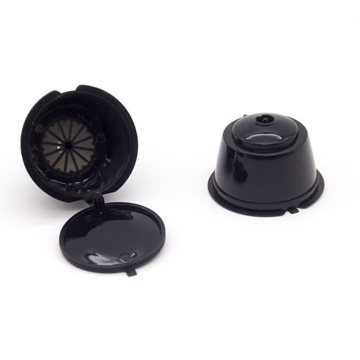 1 Kit Cápsula café reutilizável Três corações/Dolce Gusto Preto Promoção