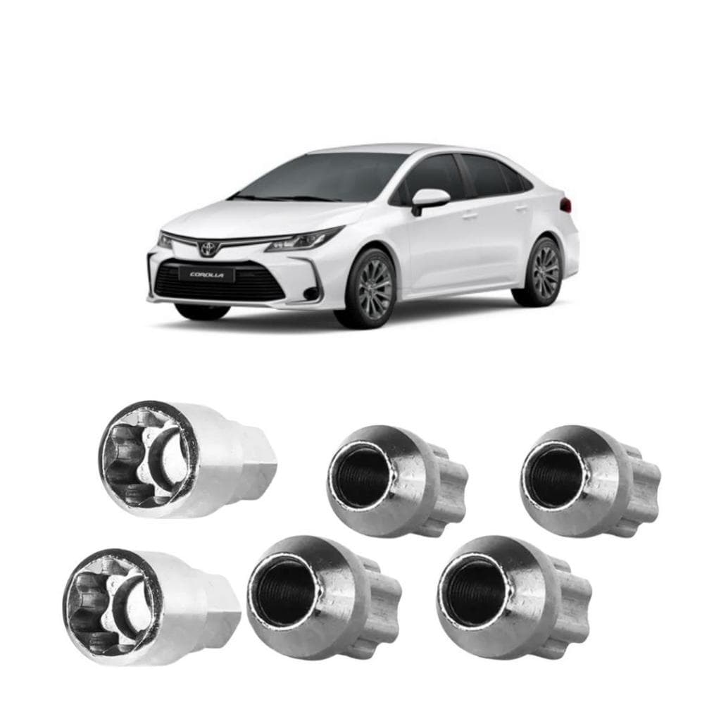 Trava Roda Porca Anti Furto Roubo P/ Toyota Corolla + Brinde