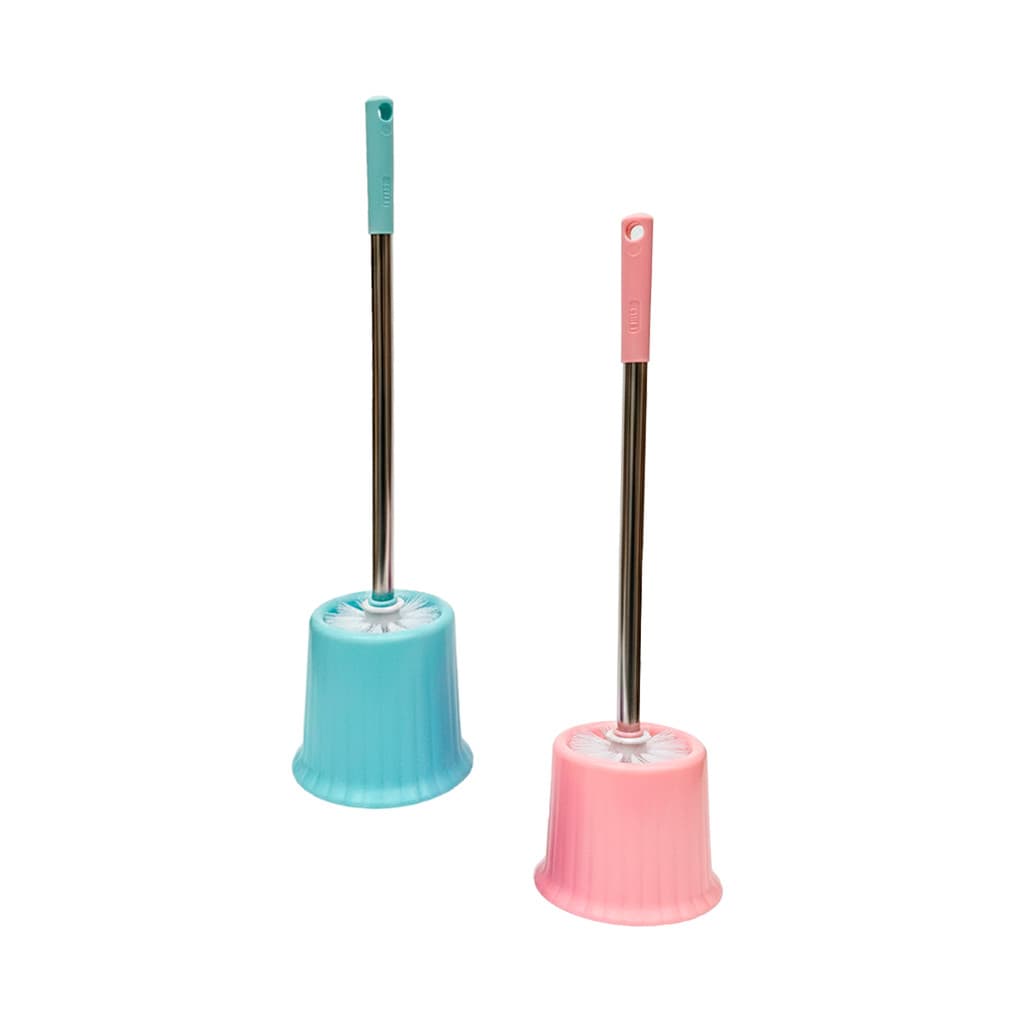 Kit 2 Escova Sanitária Base Banheiro Organizador Vaso Decorativa Limpeza Decorativa Lavabo Cabo Longo