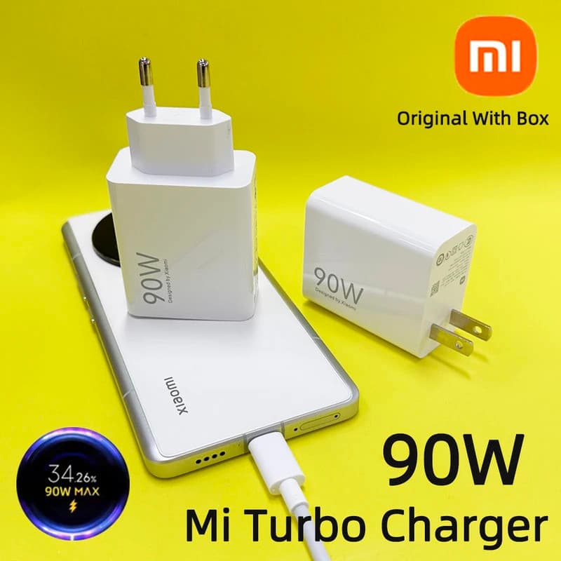 Carregador Hyper Turbo Original Xiaomi 90w, Carregador Rápido Tipo C para Xiao Mi 15 T, 14 Ultra, 13t, 12, Poco X6, X7