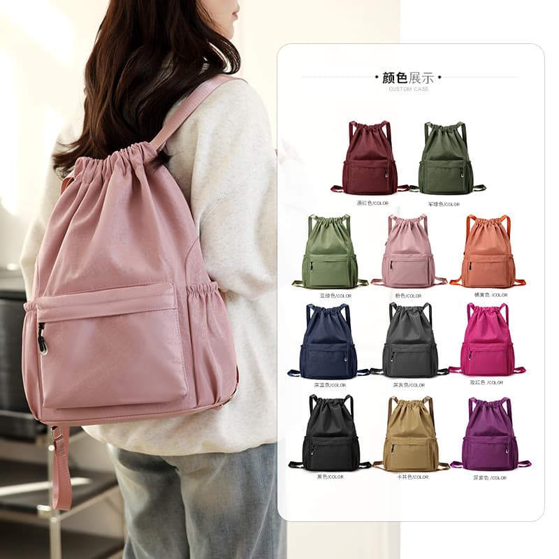 2025 novo estilo saco de montanhismo ao ar livre Oxford pano mochila das mulheres dos homens esportes Fitness cordão sac