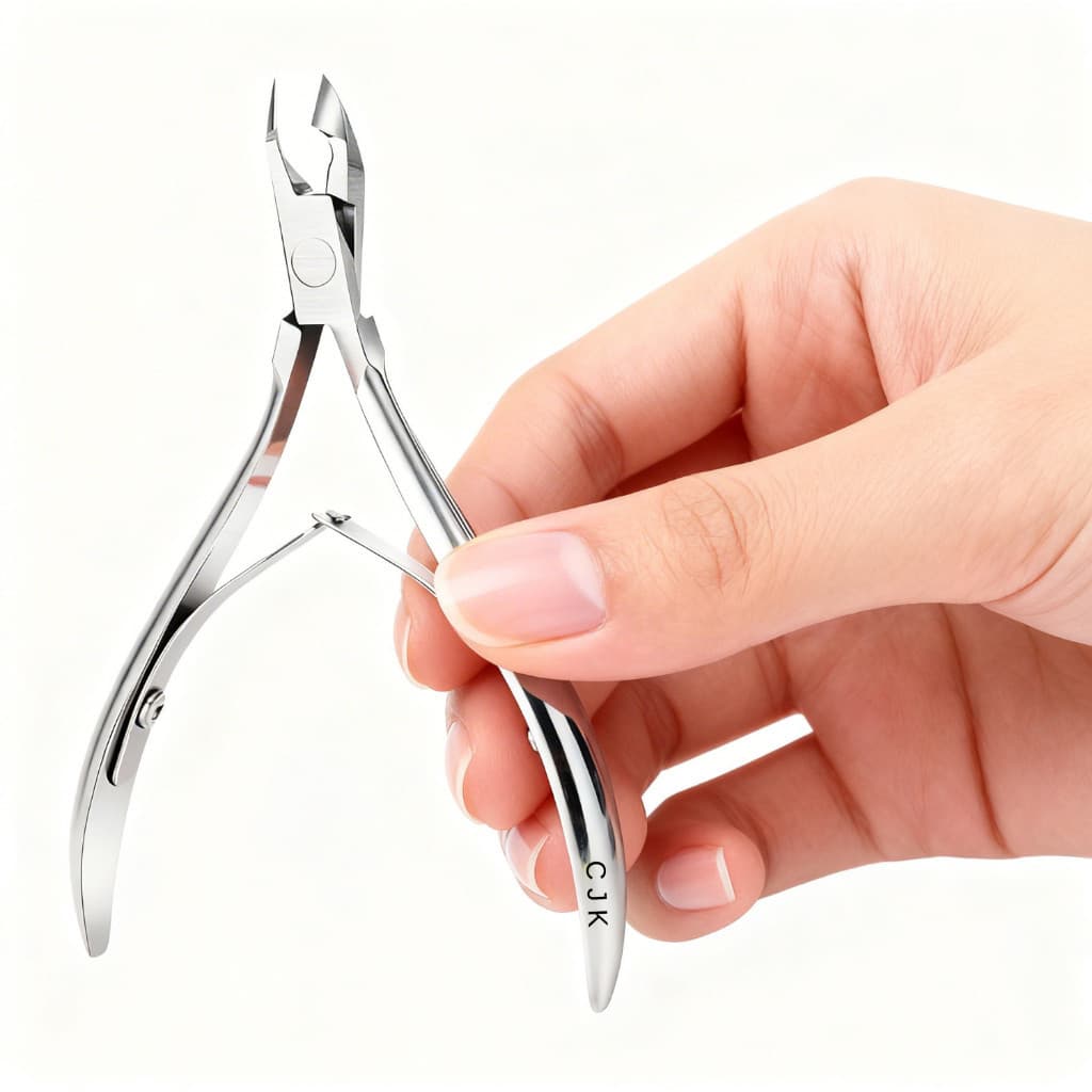 Kit 2 Alicates de Unha Aço Inox Profissional Cortador Cuticula