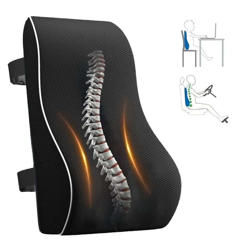 Almofada de apoio lombar ergonômica Almofada de espuma viscoelástica para costas