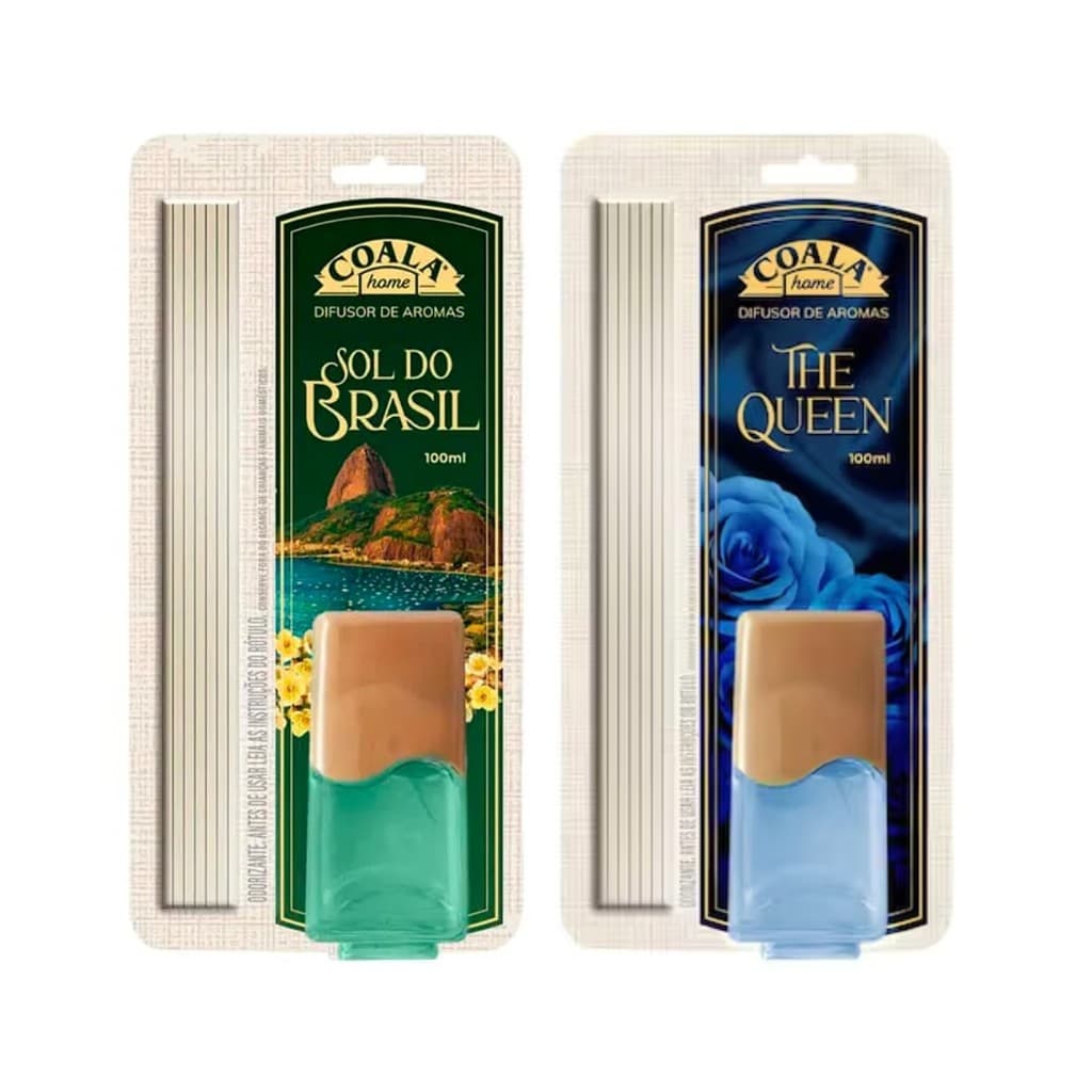 KIT DIFUSOR DE AROMAS COALA SOL DO BRASIL + THE QUEEN 100ML - 2 ITENS