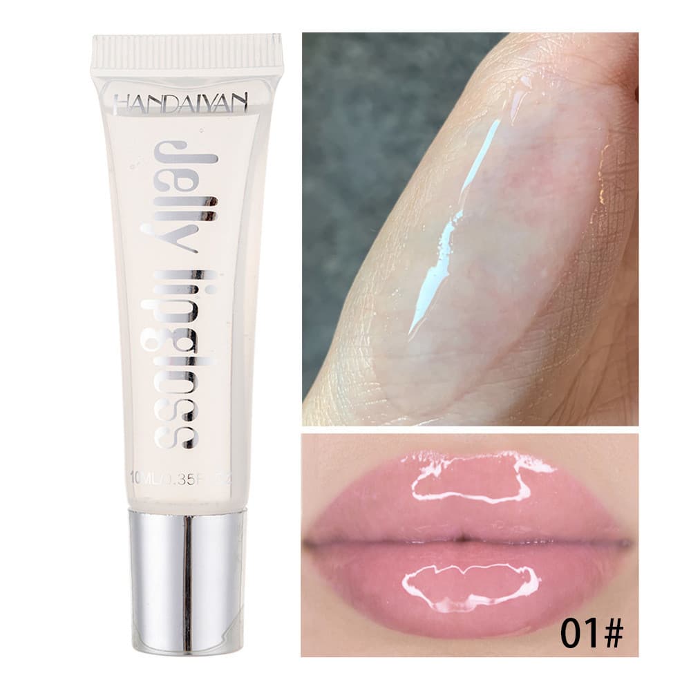 Vidro doce brilho labial nova geléia brilho labial hidratante hidratante espelho lábio geléia Toot brilhando cuidados co