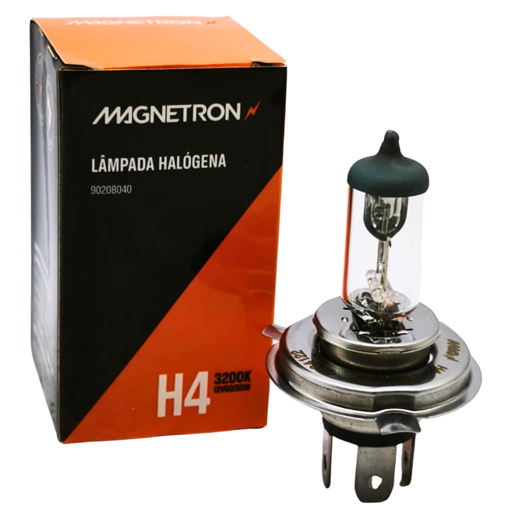 Lâmpada farol moto H4 60/55W  12v Yamaha YBR Factor 125/150 ,  Fazer 150/250, Lander 250, Ténéré 250