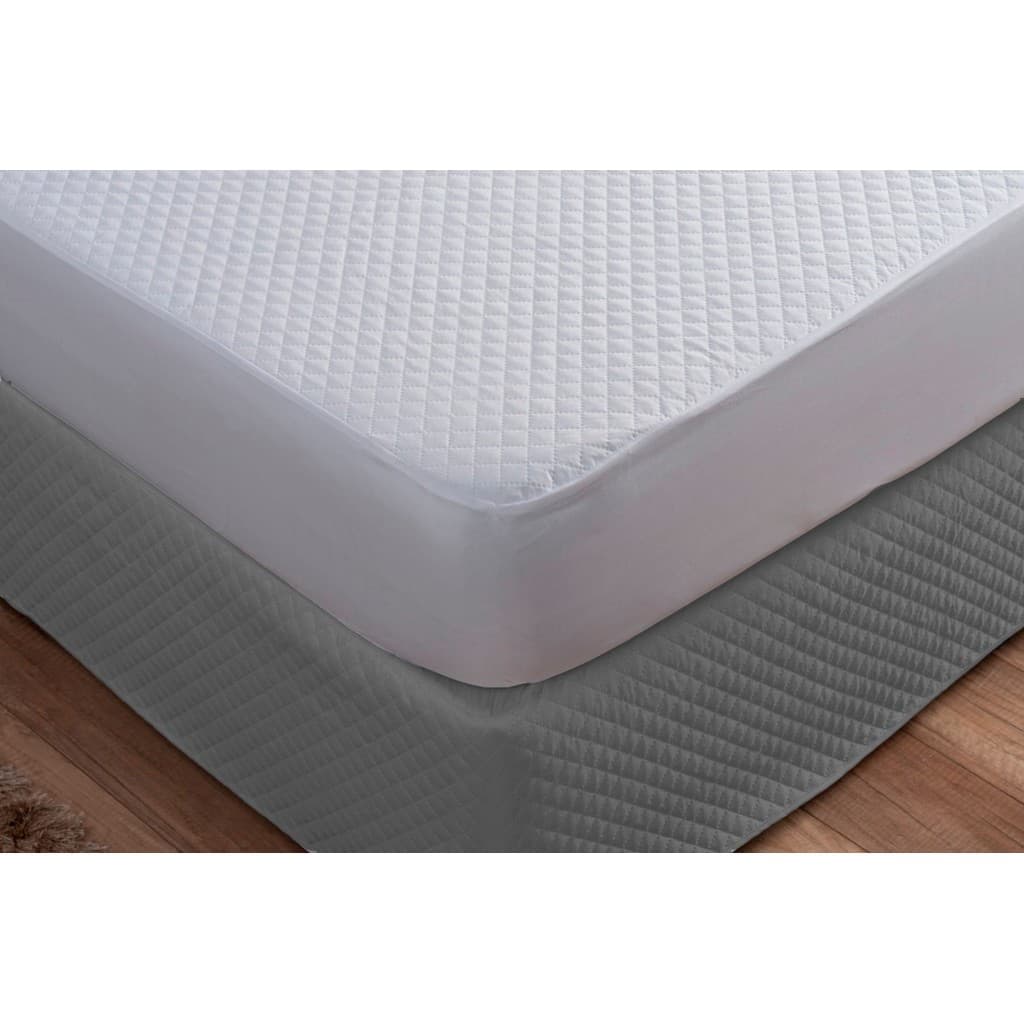 SAIA PARA CAMA BOX COR CINZA (Solteiro,Solteiro King,Viuva, Casal, Queen, King) SUPER PRÁTICA