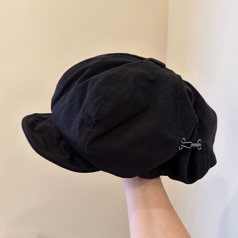 Boina fina japonesa feminina versão coreana literária Retro jornaleiro chapéu na moda nuvem octogonal chapéu Casual rua