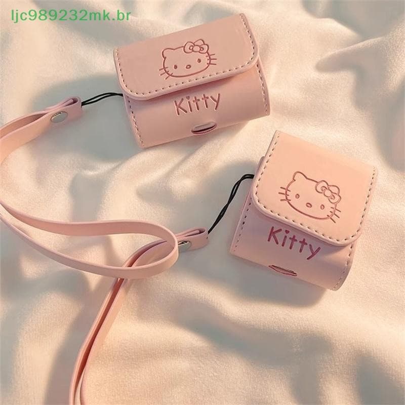 [MYBR] Bolsa Fofa Para Fone De Ouvido Hello Kitty Capa Protetora Sem Fio Airpods Pro1/2 Airpods3 [WELL]