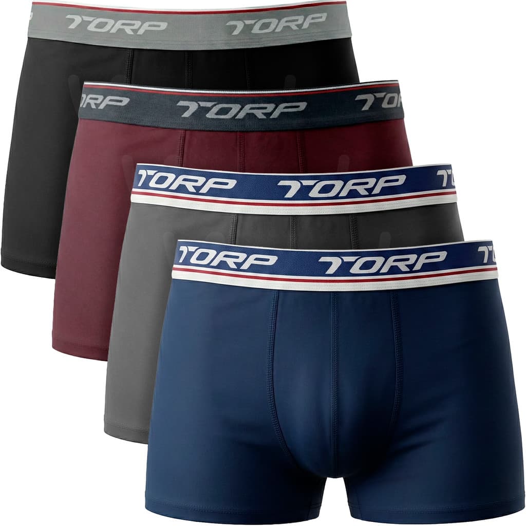 Kit 4 Cuecas Boxer Microfibra Kit Cueca Box Original Cueca Masculina Torp Elástico Costura Lisa