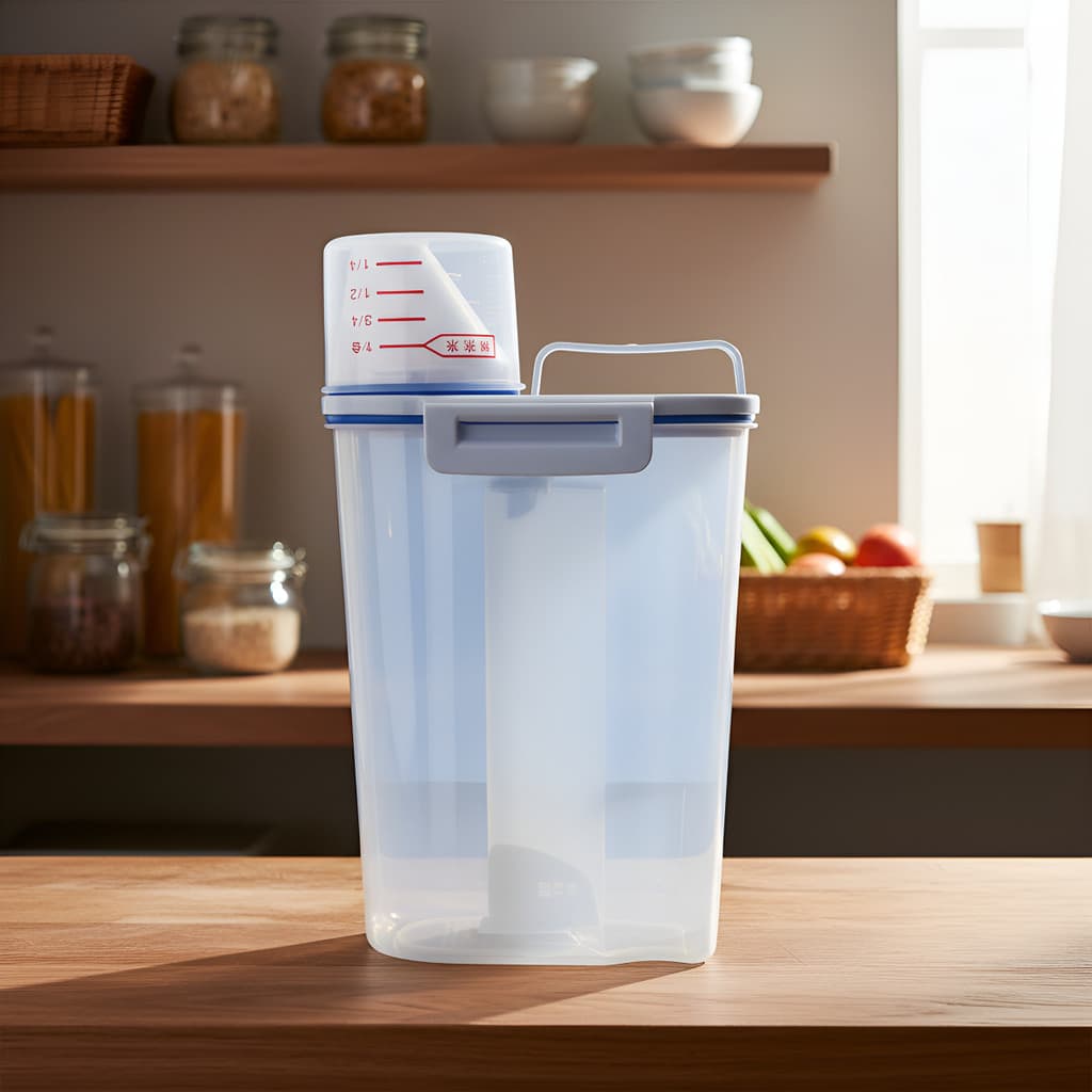 Pote Hermético 2kg Com Dosador Medidor Multiuso Para Cozinha