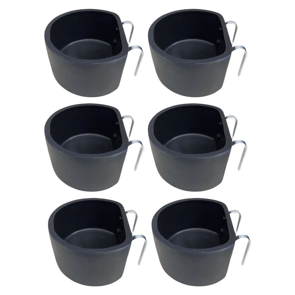 Kit 6 Comedouro Ração Cachorro 6 Litros Cocho com Suporte