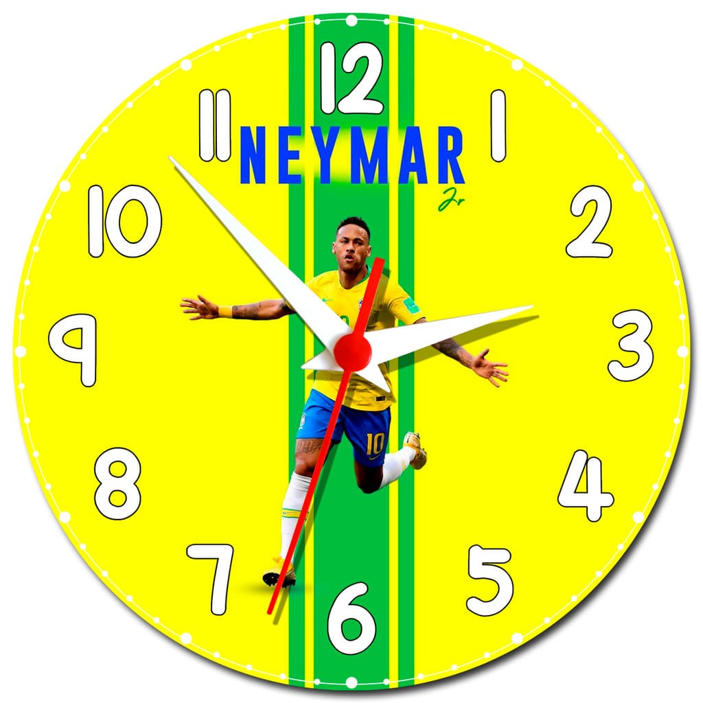 Relógio de Parede do Neymar Na Seleção