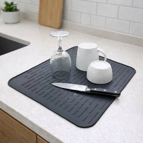 Tapete Escorredor Louca Silicone 40x30cm Pia Antiderrapante Cozinha