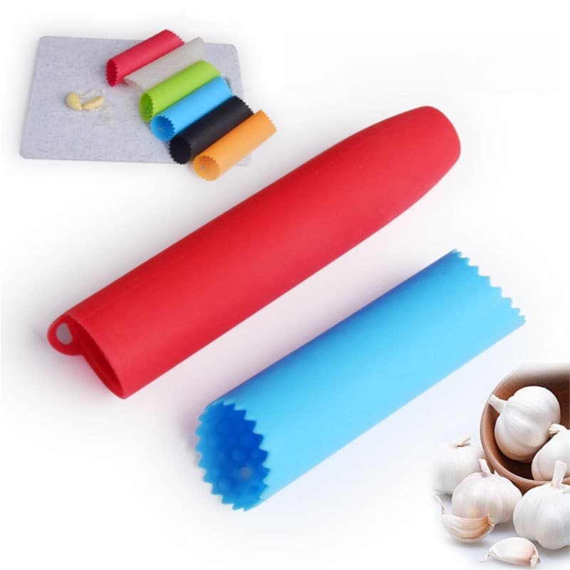 Descascador de alho de silicone com fundo secreto, descascador Manual de alho, prensa de silicone, aparelho de cozinha d