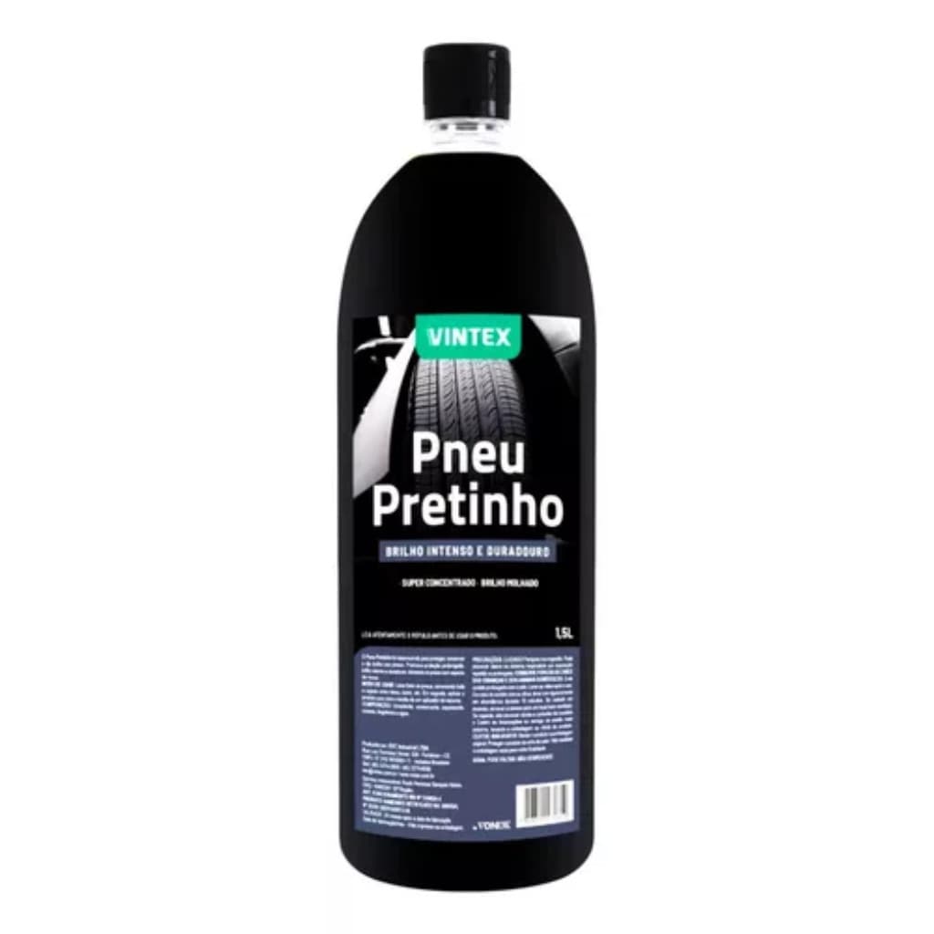 Pneu Pretinho Vonixx Brilha Pneus Carro Moto Vintex 1,5l