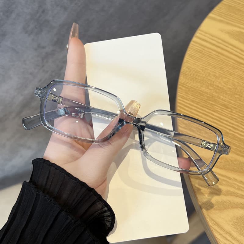 Coreia Retro Retangular Quadro Anti Luz Azul Óculos Para Mulheres Homens Menina Moda Leopardo Radiação