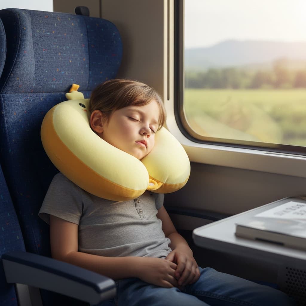Apoio De Pescoço Infantil Que Oferece Sono Protegido Bebê