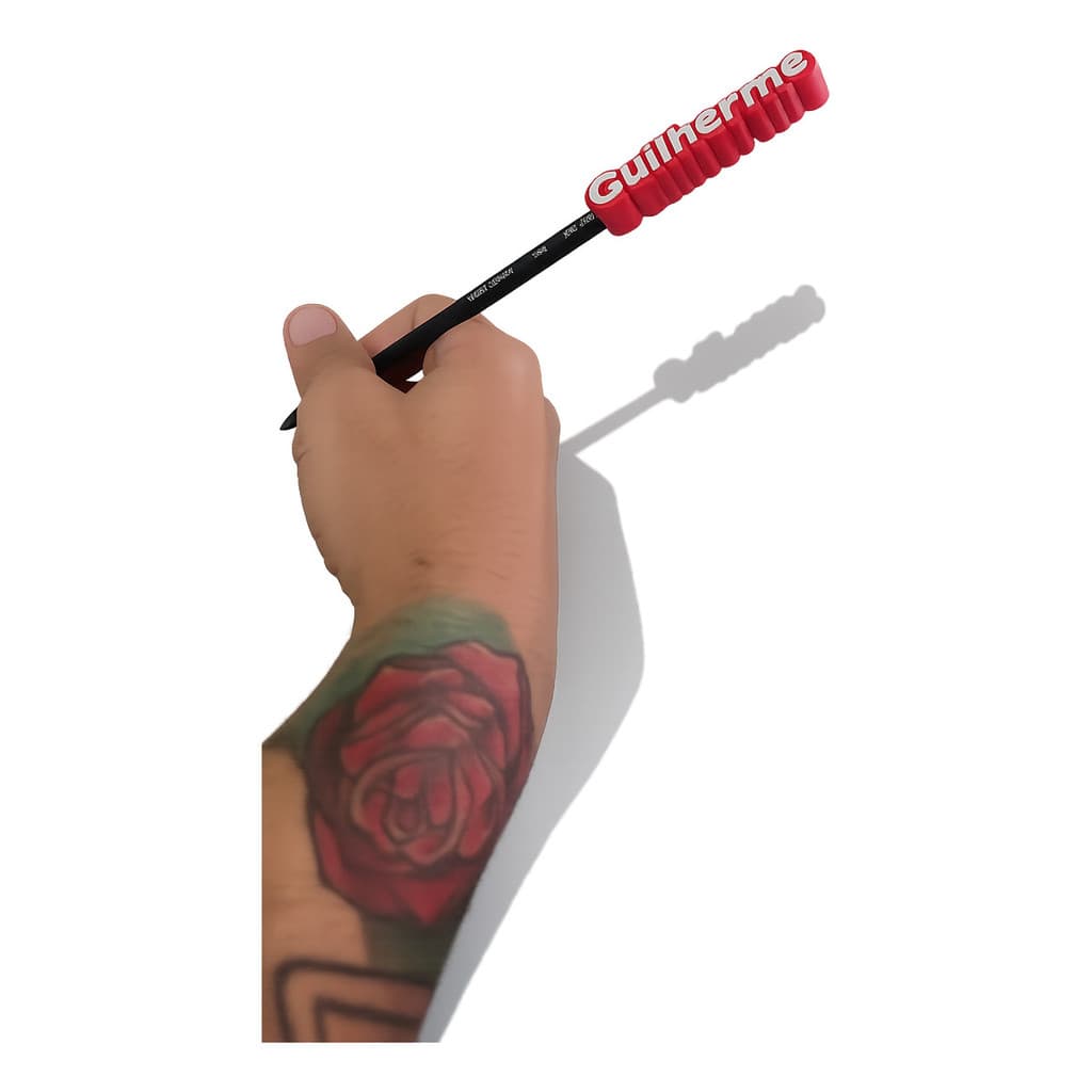 Kit 40 Decoração Lapis Etiqueta Adorno Personalizavel Nome Caneta Lapisera