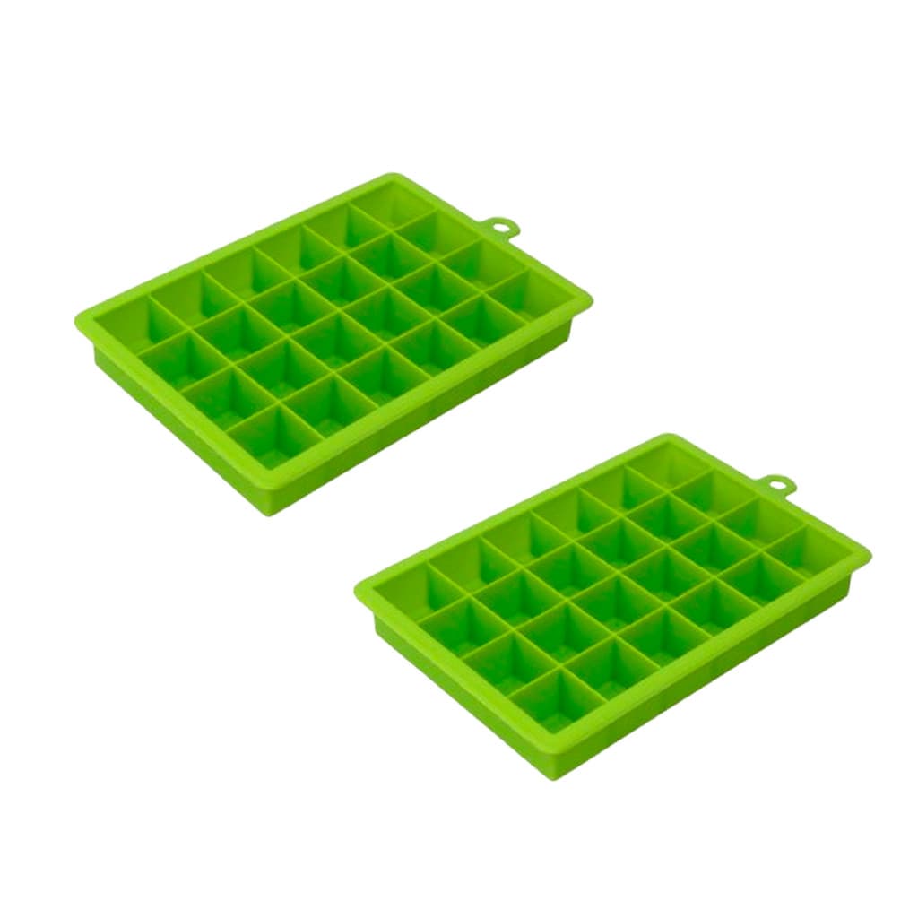 Kit 2 Formas de Gelo em Silicone Flexível 24 Cubos Utensílio de Cozinha Ideal Bebidas Molde Papinhas Chocolates Gelatina