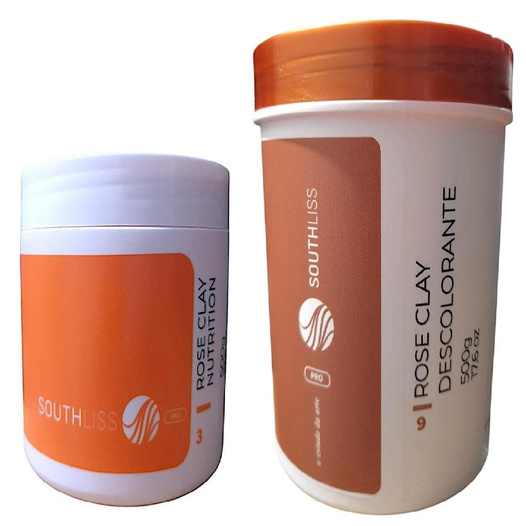 Southliss Rose Clay Pó Descolorante e Nutrition Máscara (Argila Rosa)
