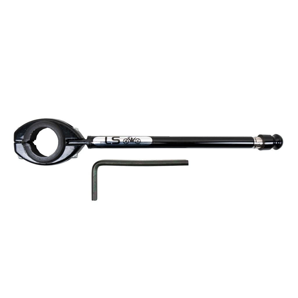 Antena Retrátil Corta Pipa Moto 6 Estágios Guidão Aço Inox Preta