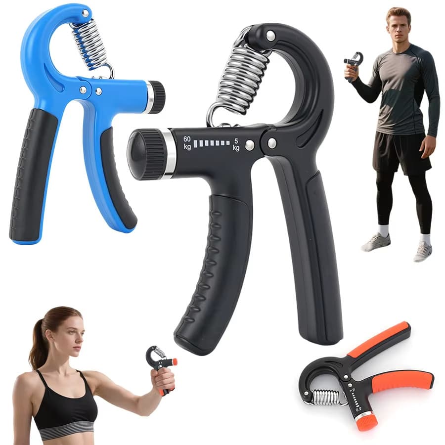Aderência de mão Hand grip 5-60KG Exercite a força do antebraço e dos dedos