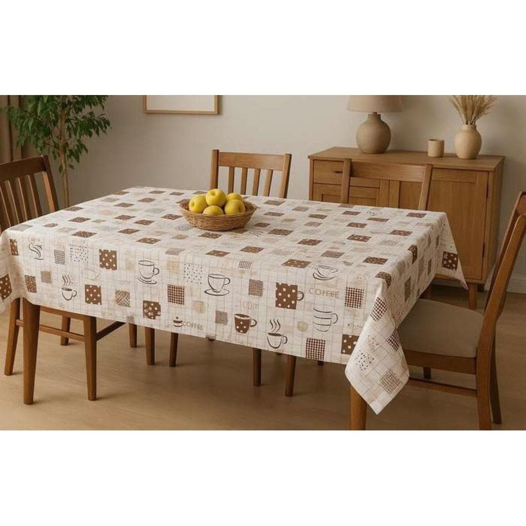Toalha de Mesa PVC Térmica Impermeável – 6 lugares