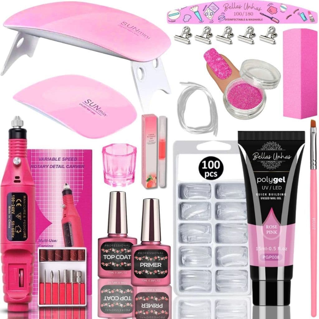 Kit Polygel Poligel Alongamento Unhas Completo Cabine - Envio Imediato