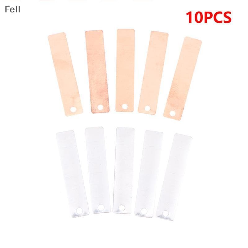[Fel] 10 PCS Folha De Cobre Eletrodo De Zinco Tira Ânodo Para Placa De Galvanoplastia DIY Materiais De Frutas Tiras De C
