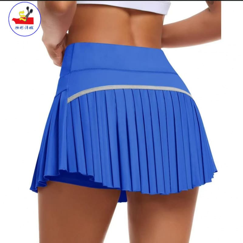 WSX volta saia de tênis plissada moda feminina saia plissada verão esportes Shorts saia feminina Anti-reflexo saia curta